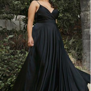 SWEETHEART NECKLINE SOFT SATIN A-LINE